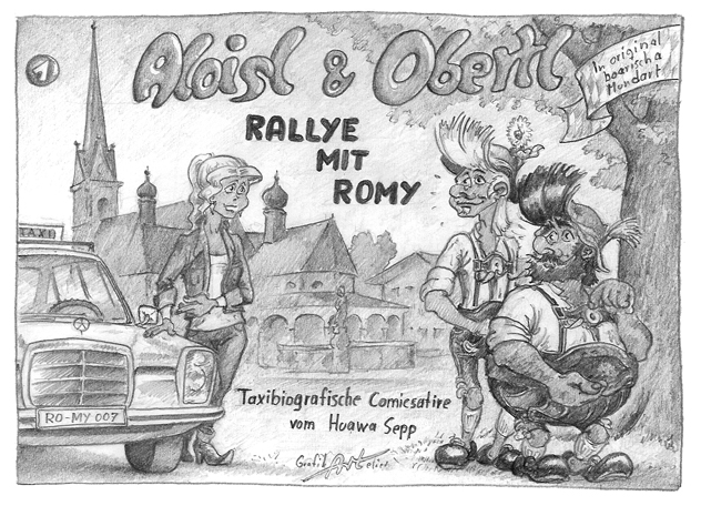 Illustration: A & O Rallye mit Romy 1.Cover 1