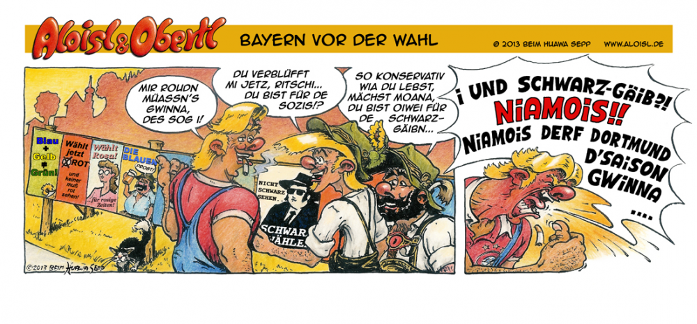 Comic: A & O Bayern vor der Wahl 1