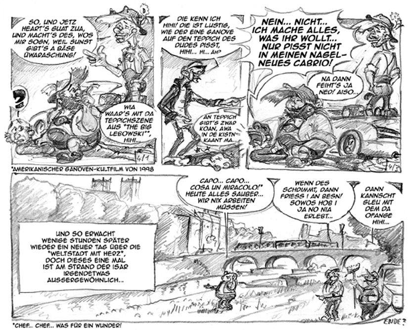 Comic: A & O Am Isarstrand 4