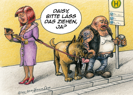 Cartoon: Neulich an der Bushaltestelle 1