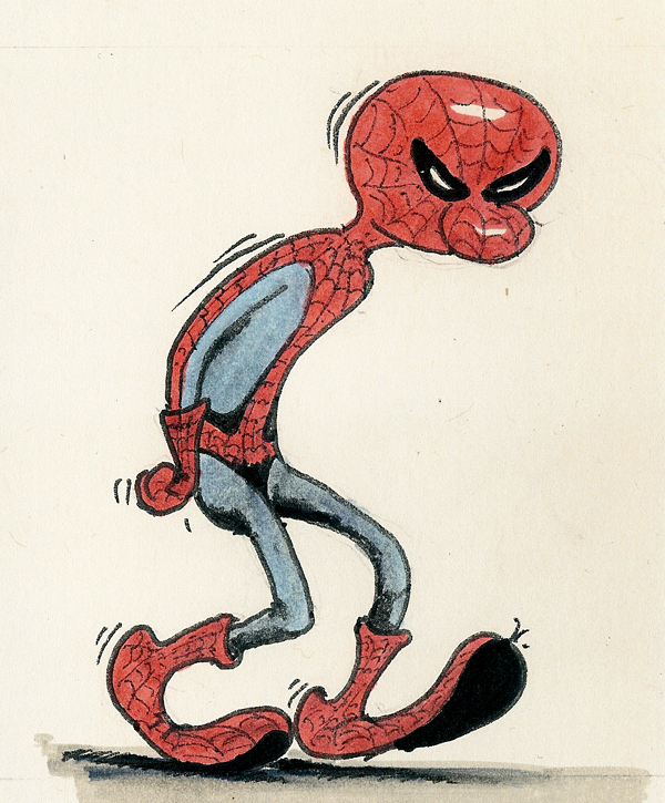 Karrikatur: Spider-Gaston 1