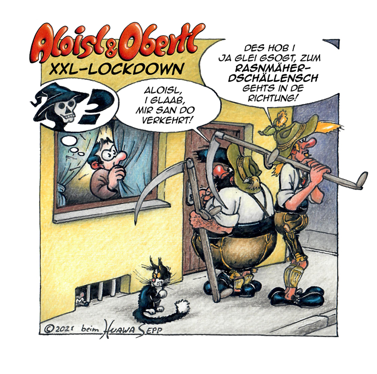 Cartoon: XXL Lockdown 1