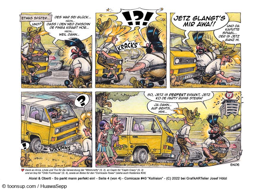 Comic: So parkt mann perfekt ein! 4