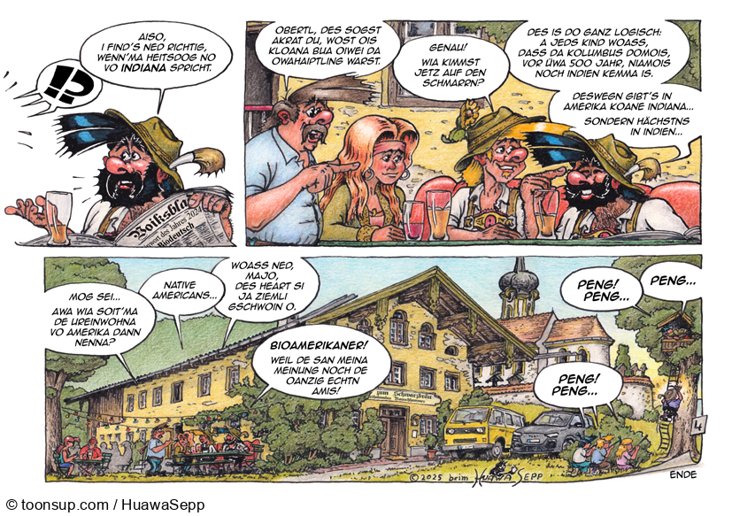 Comic: Aloisl & Obertl - Echte Amerikaner 4