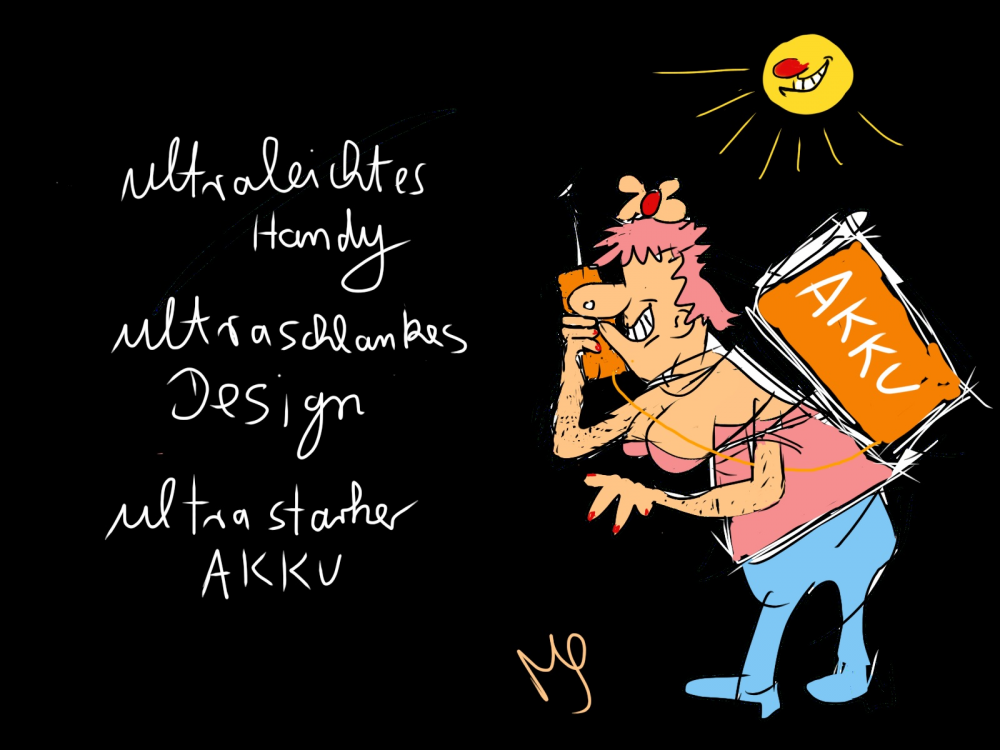 Cartoon: ultraleichtes Handy 1