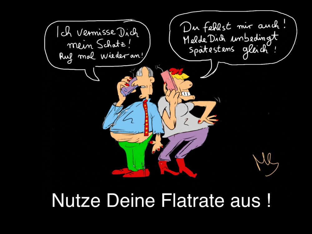 Cartoon: Flatrate 1
