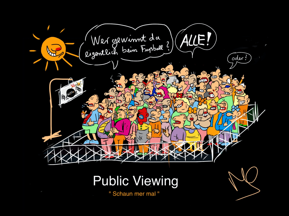 Cartoon: Public Viewing 1
