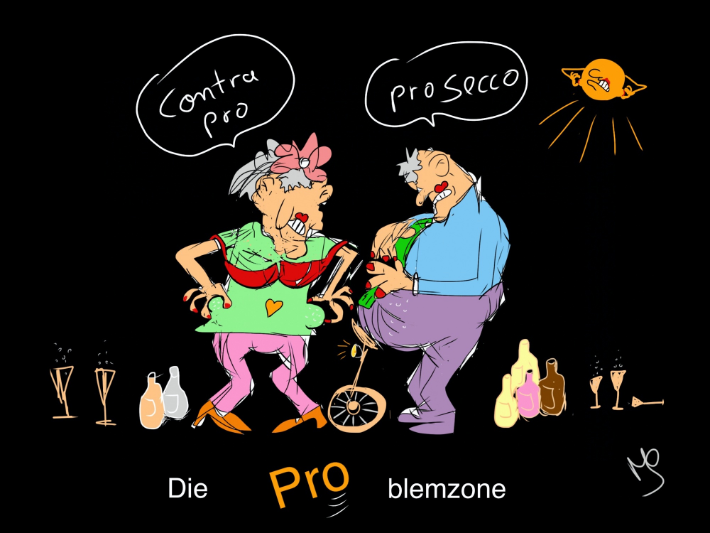 Cartoon: Nur Prosecco 1