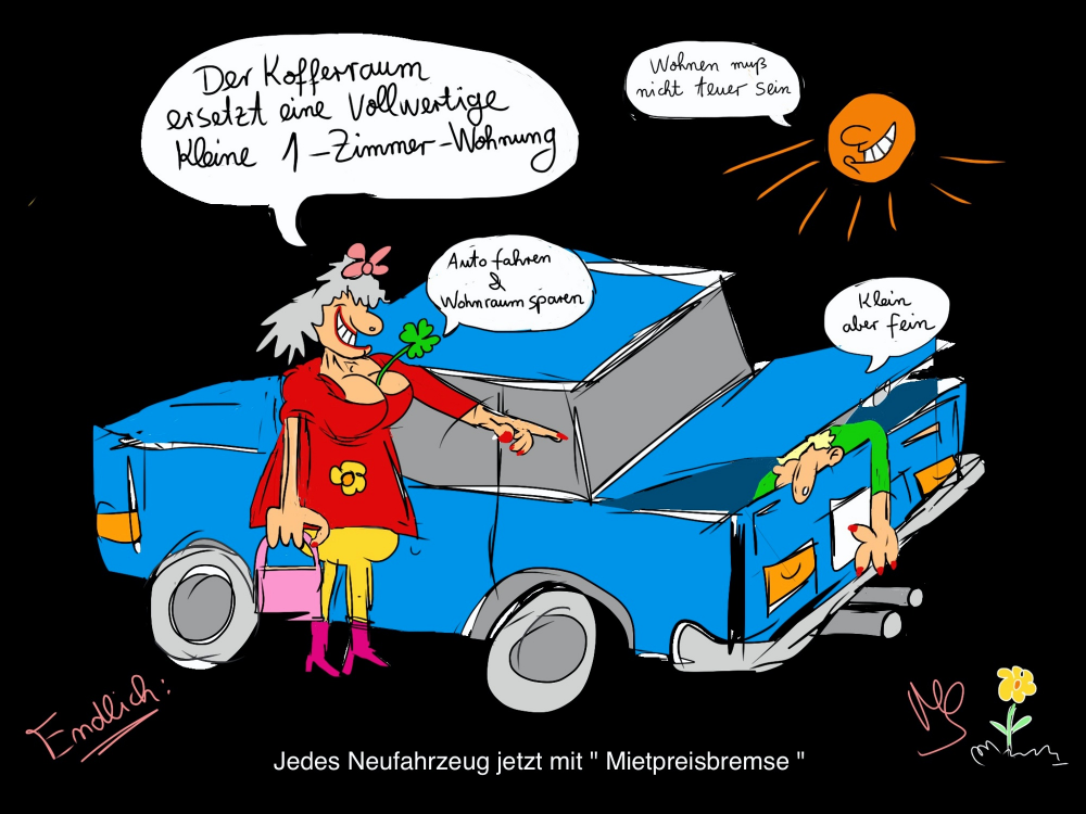 Cartoon: Mietpreisbremse 1