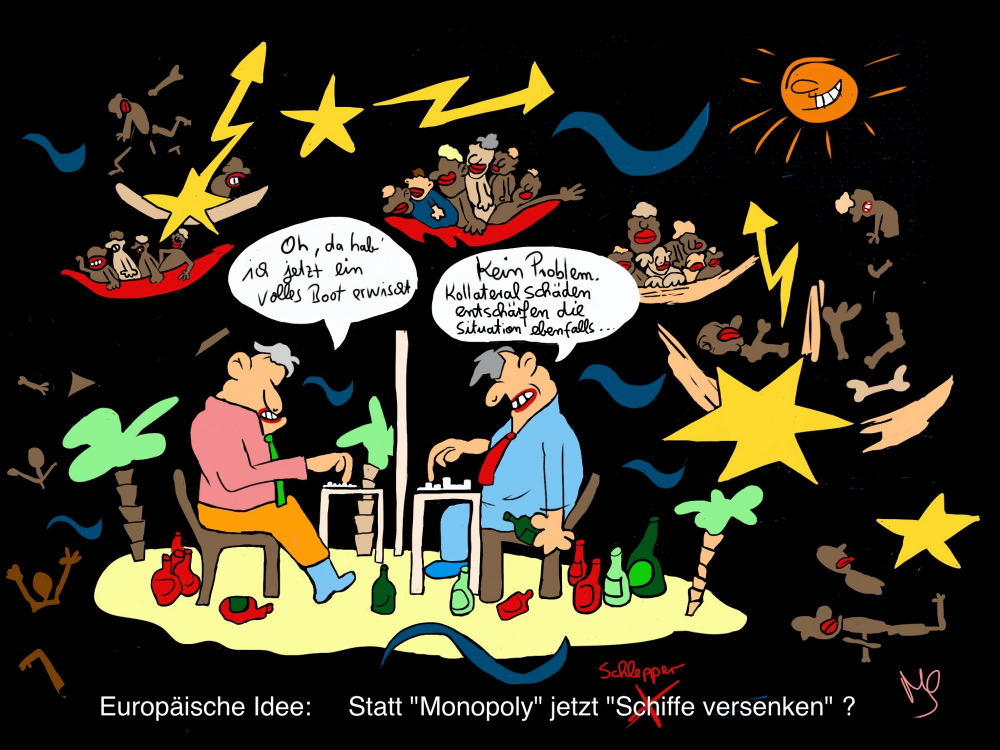 Cartoon: Schiffe versenken 1