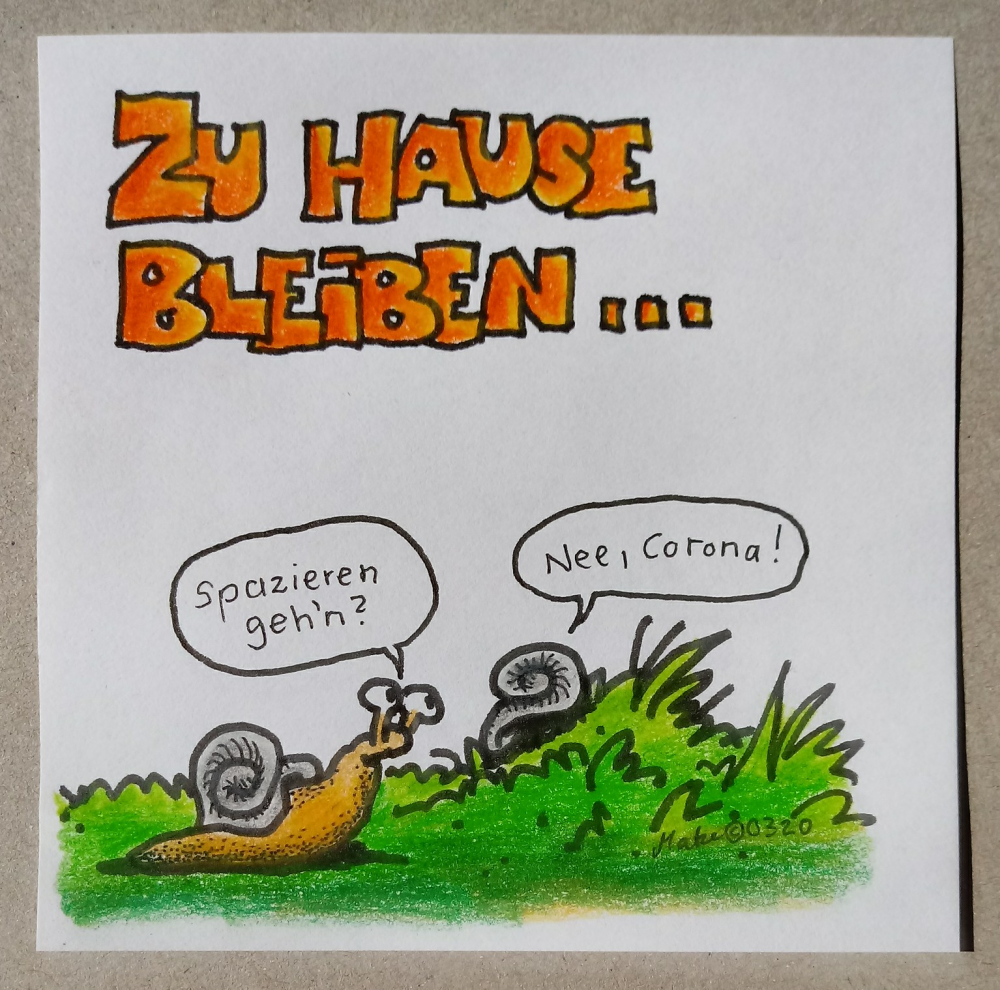 Cartoon: Corona: Zu Hause bleiben 1