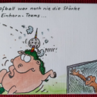 Einhorn-Fußball