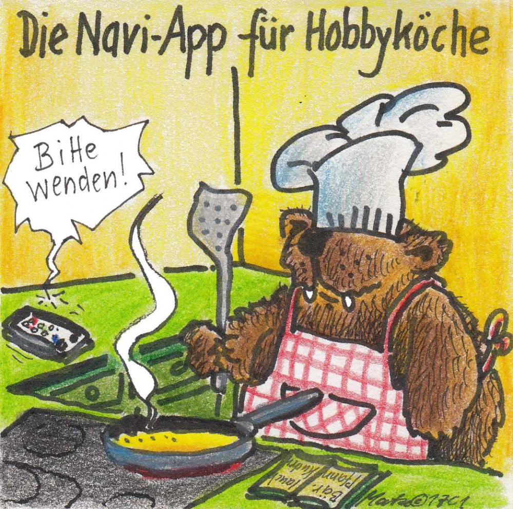 Cartoon: Hobbykoch-App 1