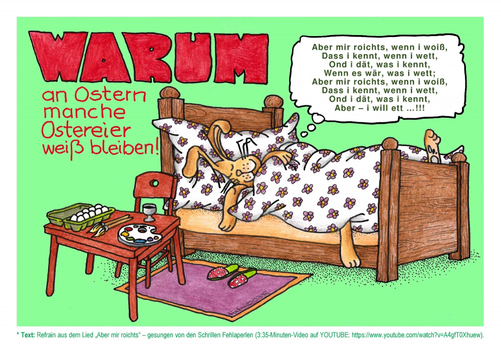 Cartoon: Ostereier ohne Farbe 1