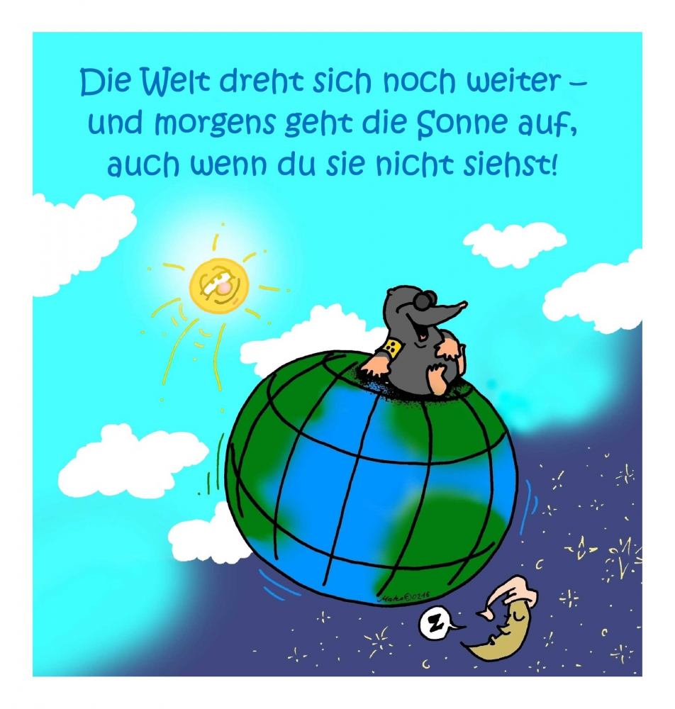 Cartoon: Und Morgens geht die Sonne auf ... 1