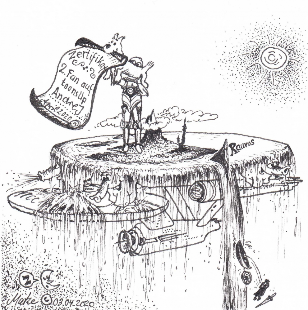 Illustration: 2. Fan auf toonsUp - Zertifikat 1