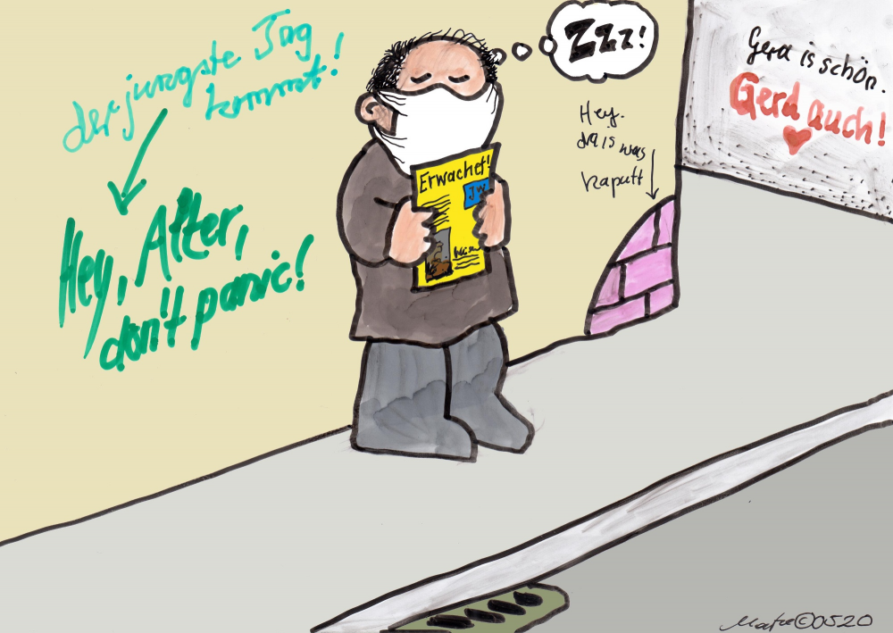 Cartoon: ERWACHET in Gera ... 1