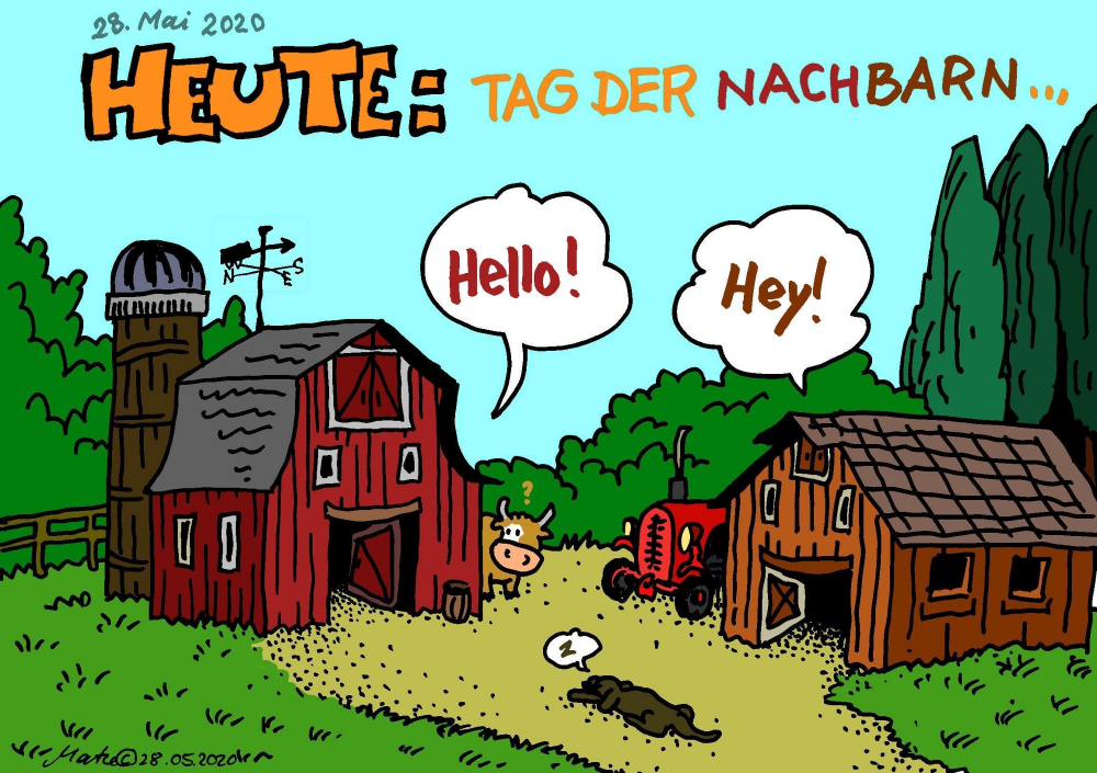 Cartoon: Tag der NACHBARN 1