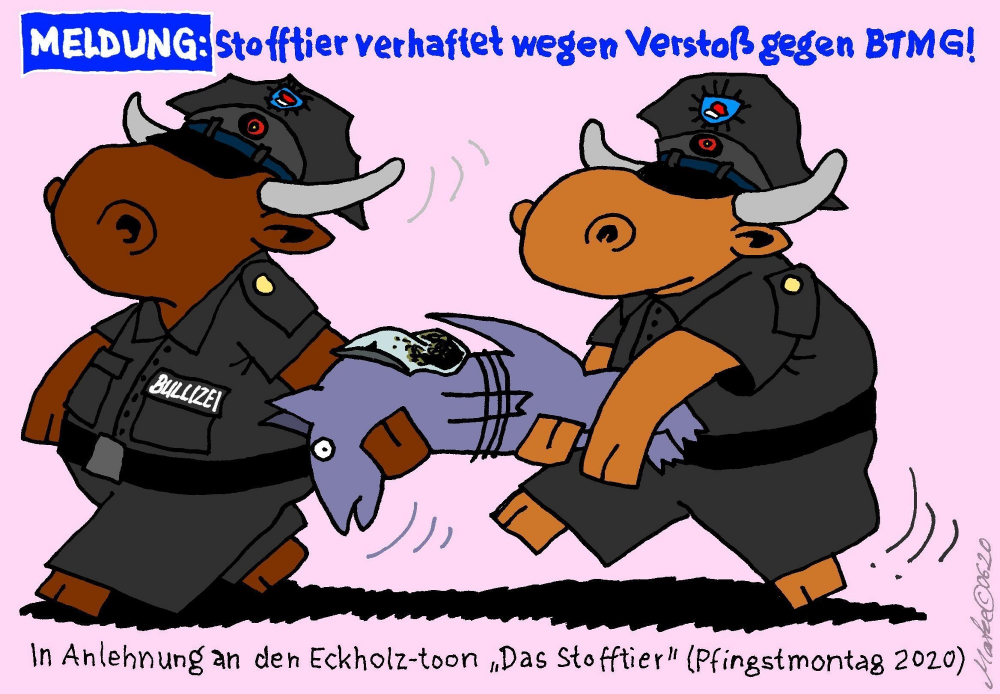 Cartoon: STOFFTIER verhaftet ... 1