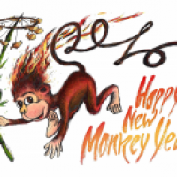 HAPPY NEW YEAR 2016 - Fire-Monkey