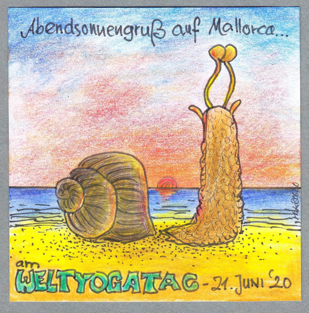 Cartoon: WELTYOGATAG 2020 - am 21. Juni 1