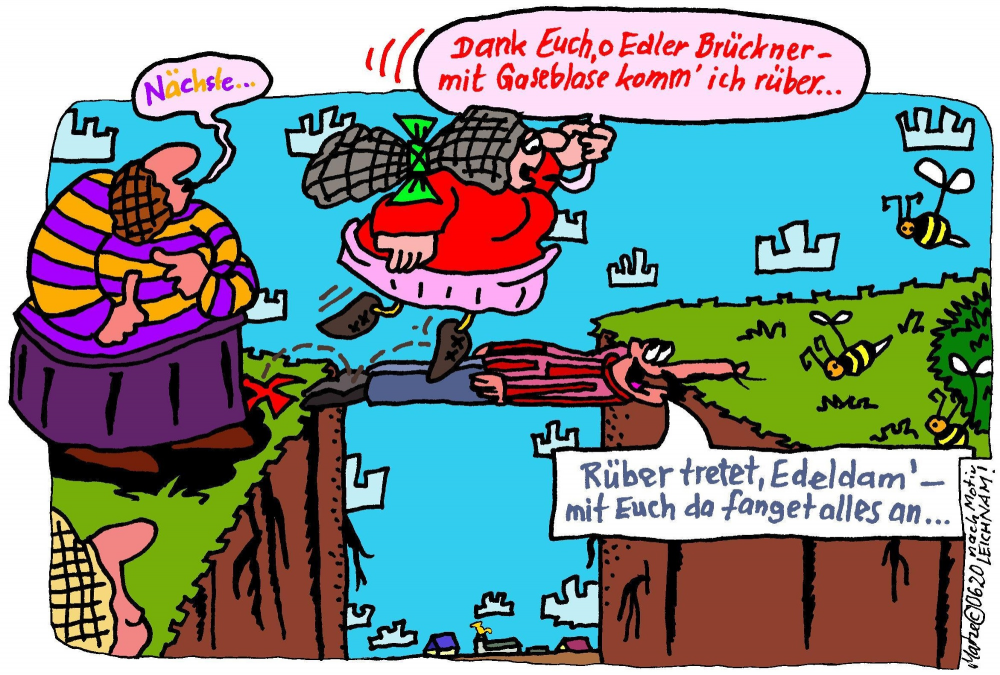 Cartoon: Pragmatikerinnen (nach LEICHNAM) 1
