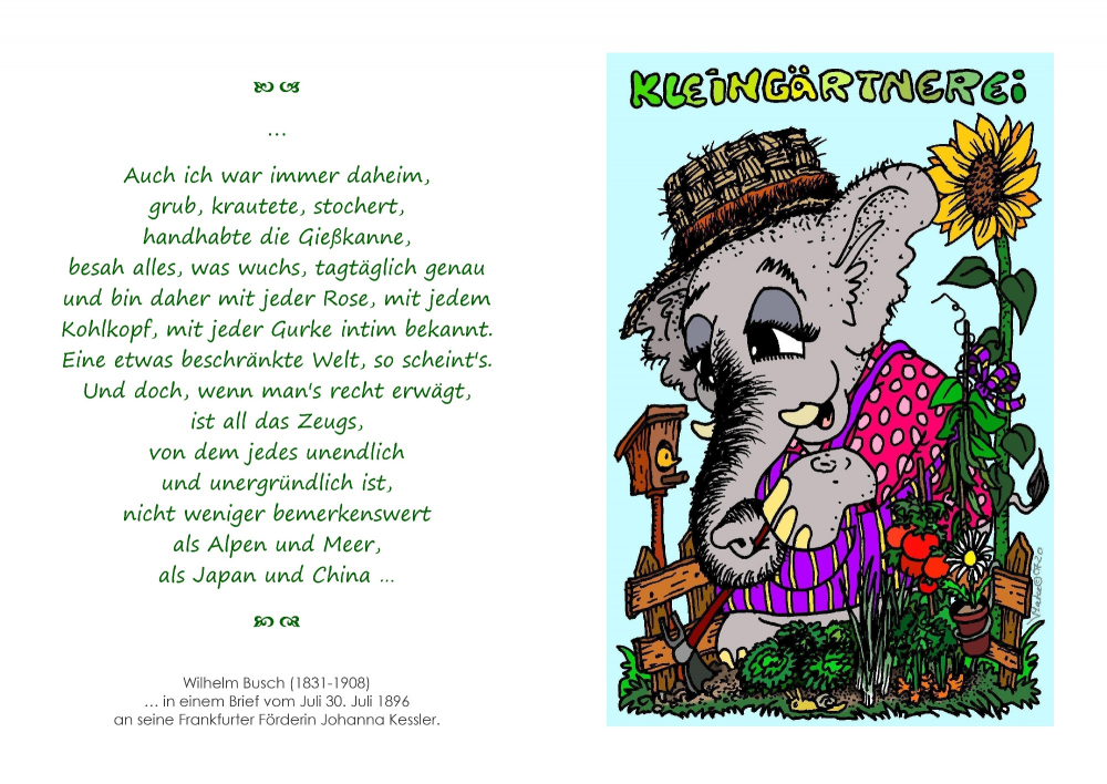 Illustration: Garten statt Reisen 1