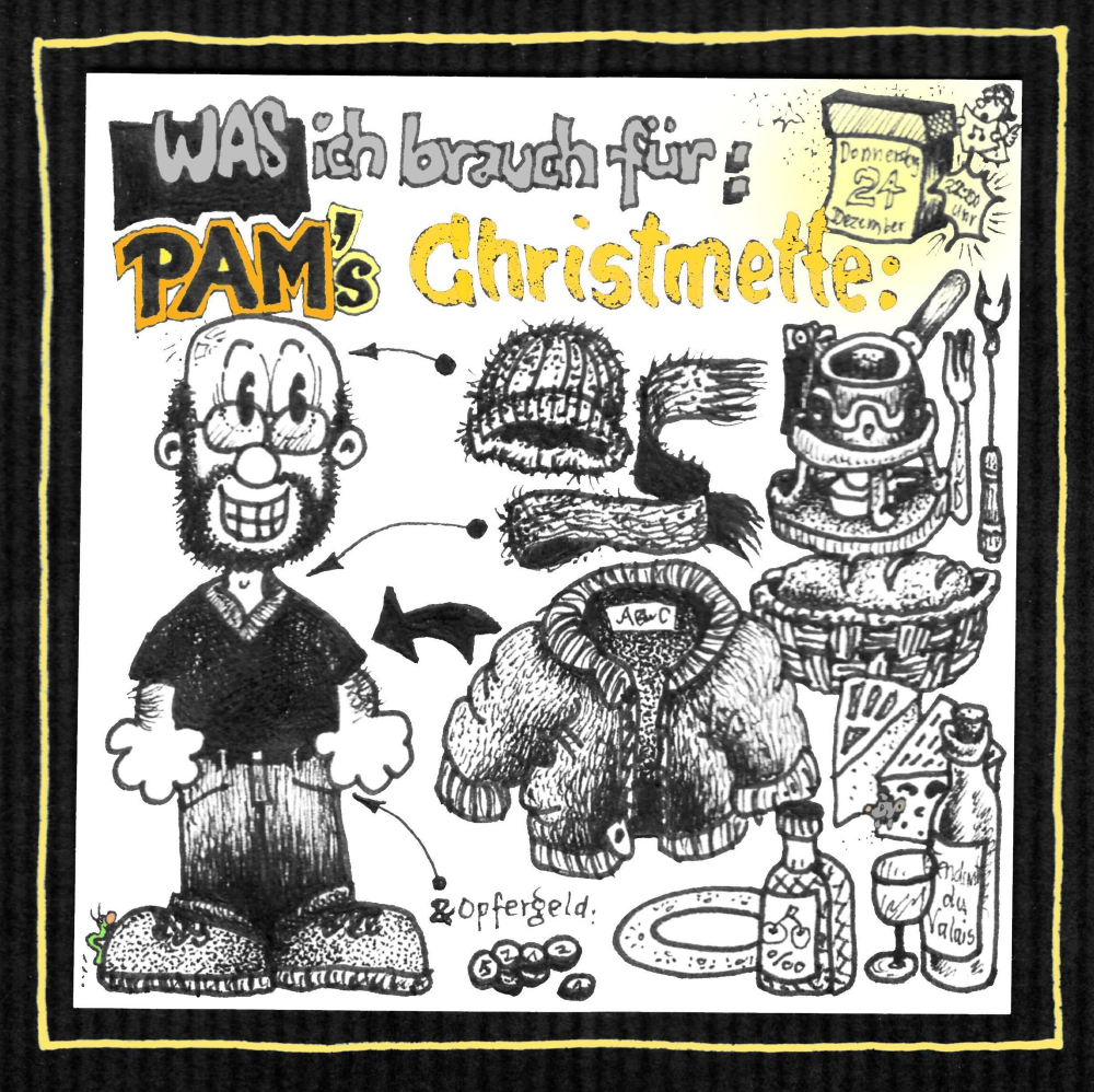 Illustration: Vorbereitung - für die PAM´s-Christmette ... 1
