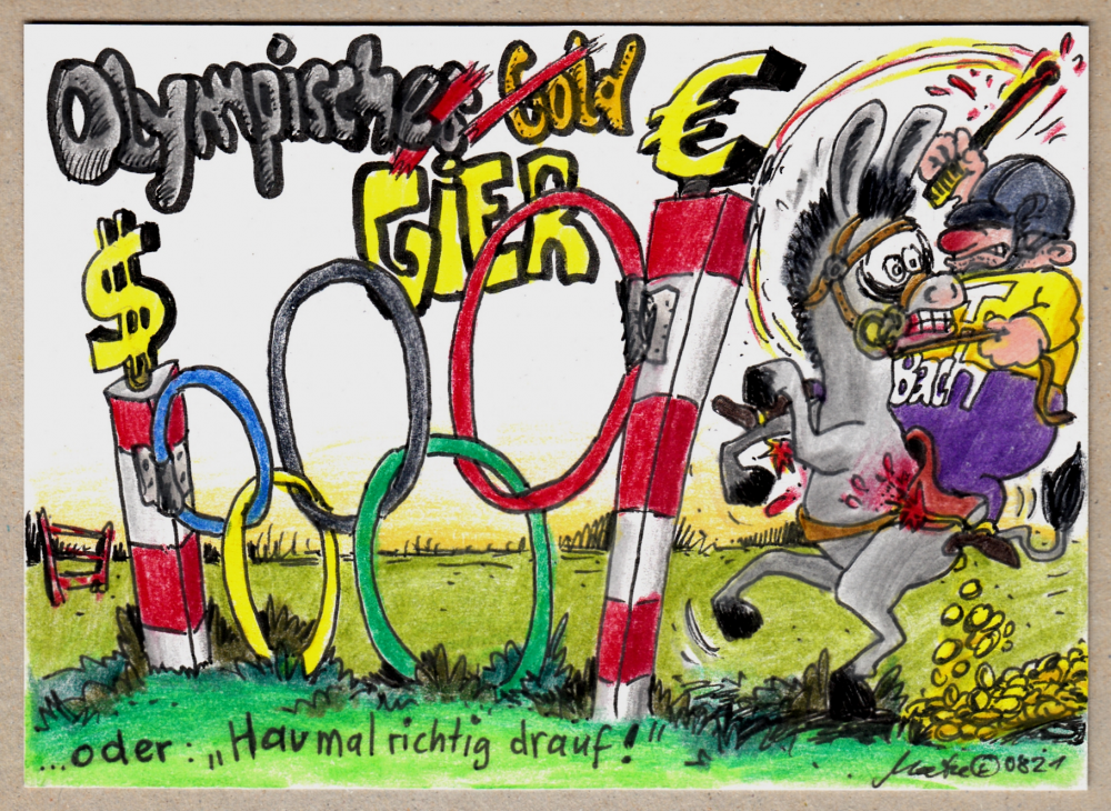 Cartoon: OLYMPIA - NON OLET ... 1