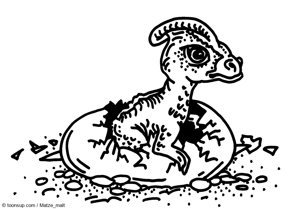 Illustration: DINO-Malvorlagen 5