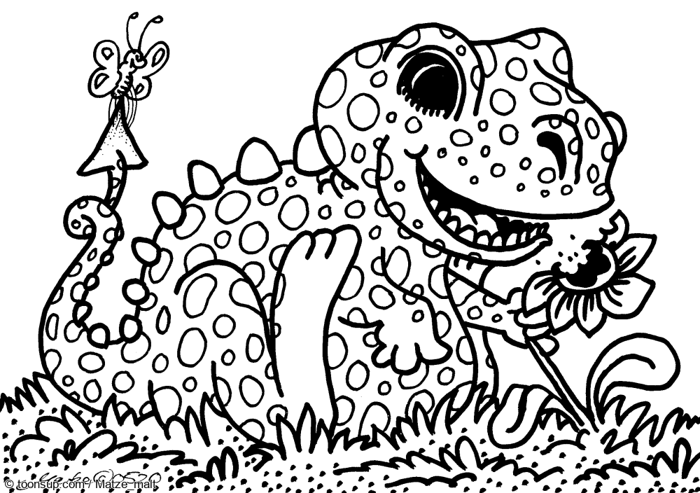 Illustration: DINO-Malvorlagen 11