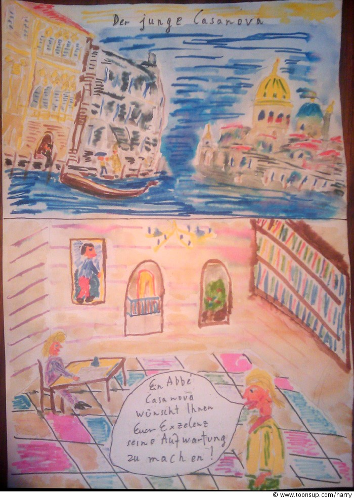 Comic: Junger Casanova 1