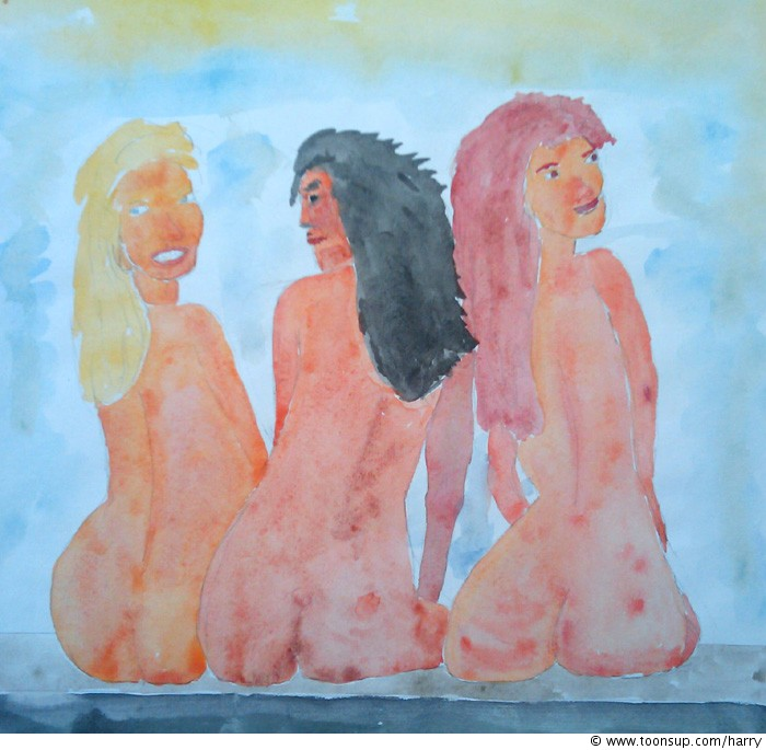 Illustration: Drei Mädels 1