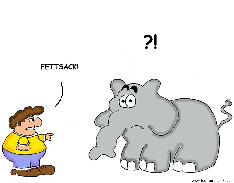 Cartoon: Elefant 1