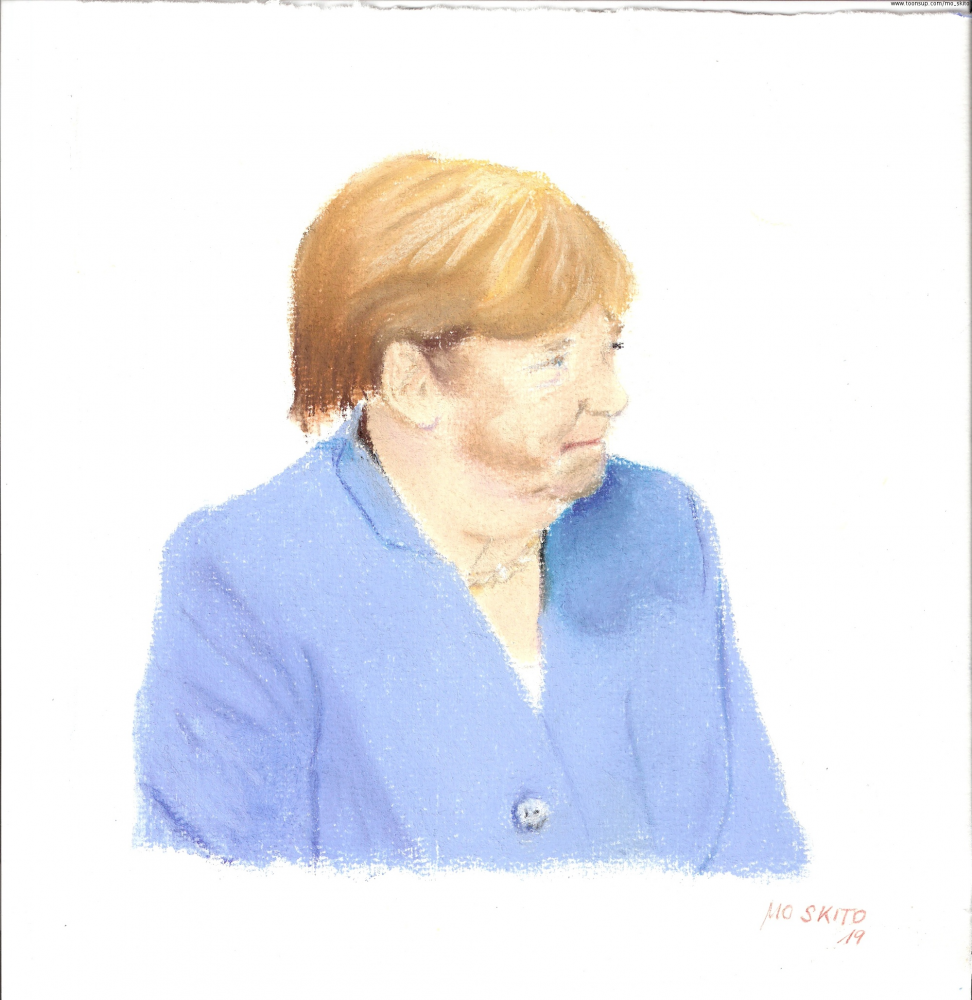 Karrikatur: Merkels Reaktion auf ... 1