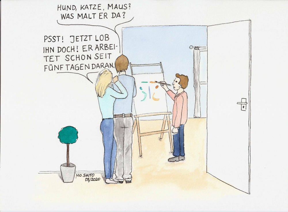 Cartoon: Verkanntes Genie 1