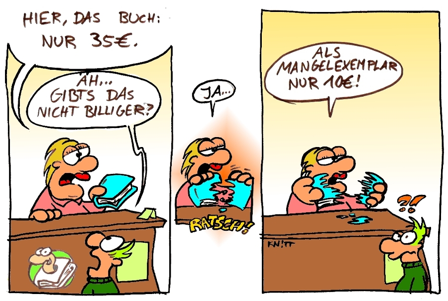 Cartoon: Mangelexemplar 1
