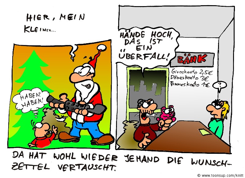 Cartoon: Säcke vertauscht?! 1