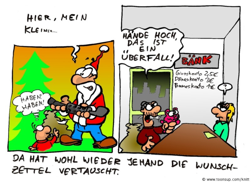 Cartoon: Säcke vertauscht?! - Neue Version 1