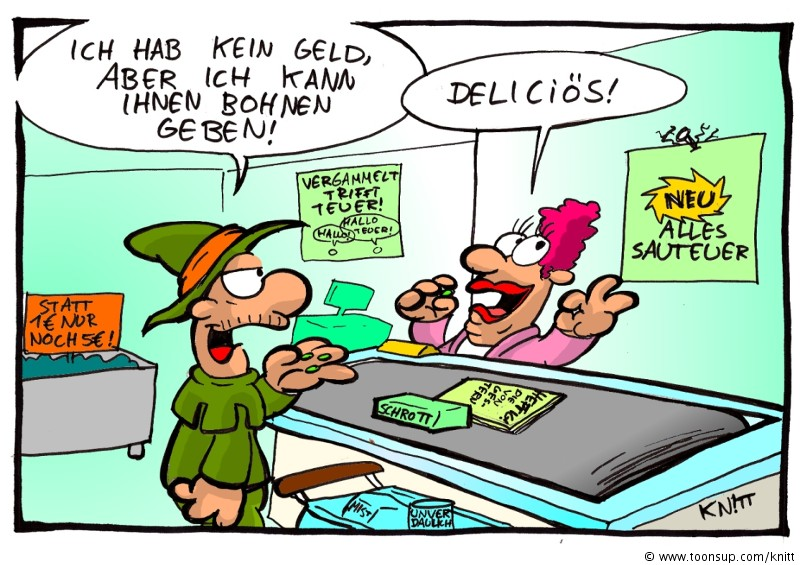Cartoon: Supermarkt 1