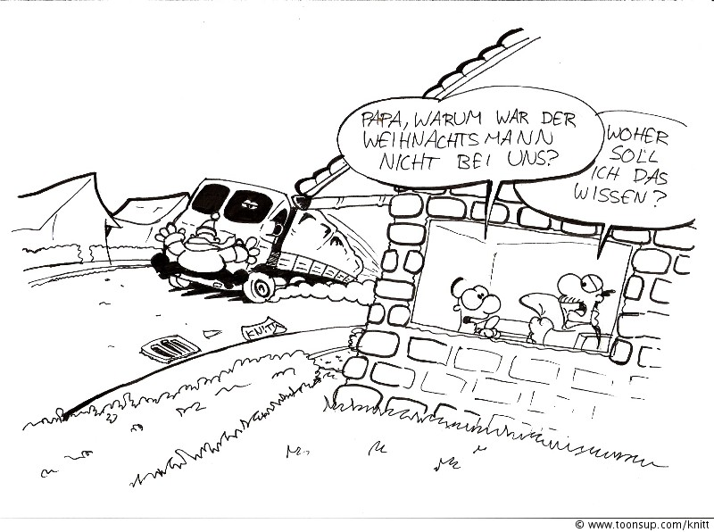 Cartoon: Weihnachtsmann tot 1