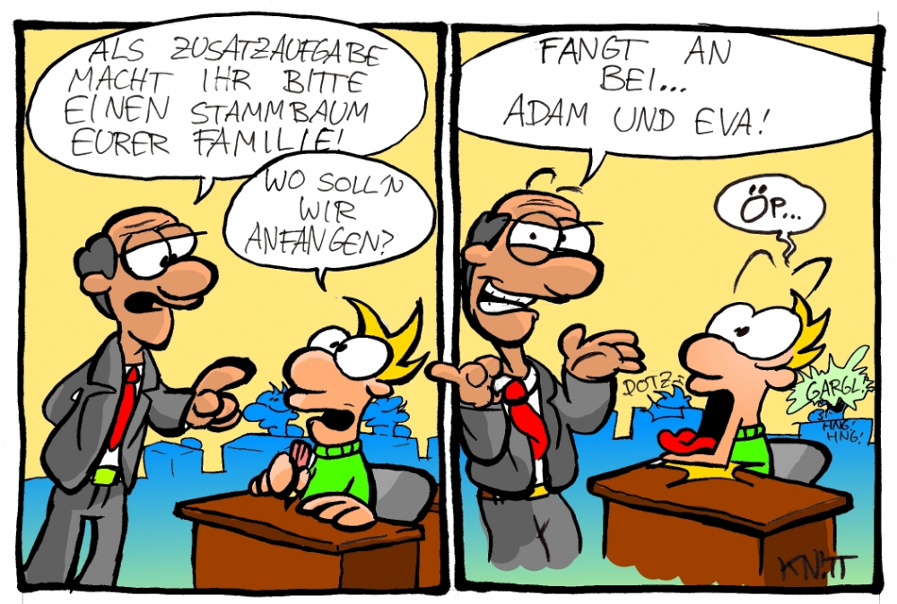 Cartoon: Stammbaum 1