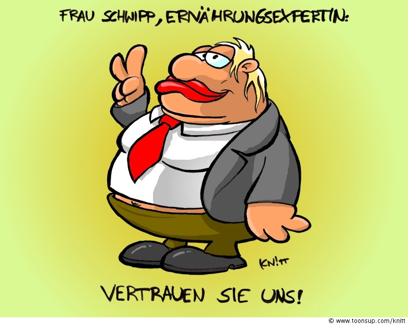 Cartoon: Ernährungsberatung 1