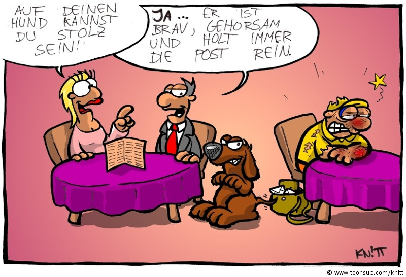 Cartoon: Braaaaver Hund! 1