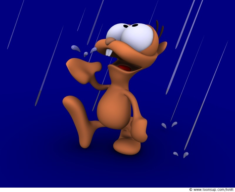 Anderes: Lemming im Regen 1
