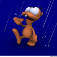 Lemming im Regen