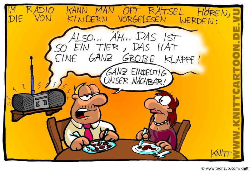 Cartoon: Radio Rätsel 1