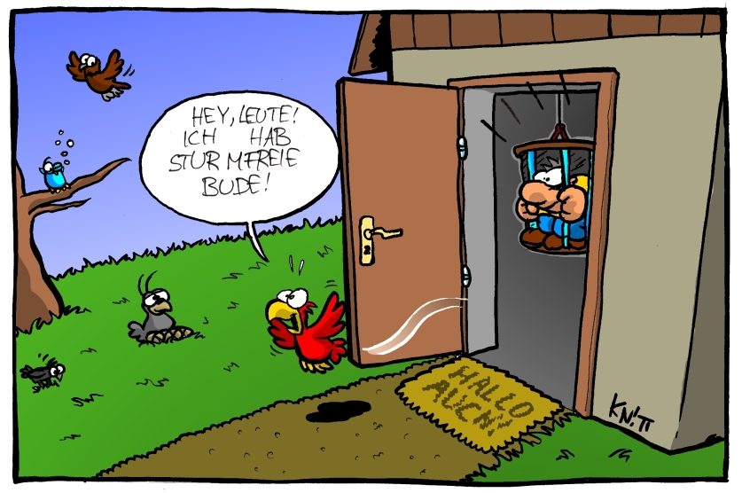 Cartoon Sturmfreie Bude! Toonsup