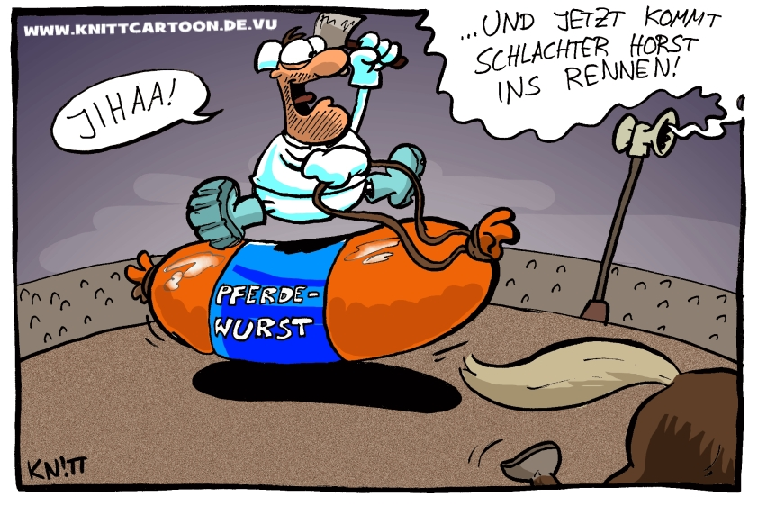 Cartoon: Pferdewurscht 1