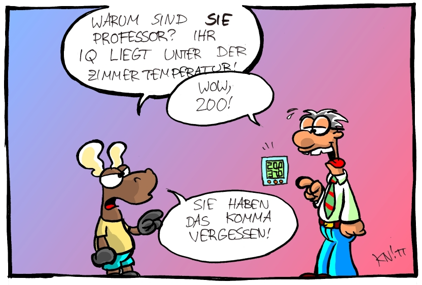 Cartoon: Professor IQ 1